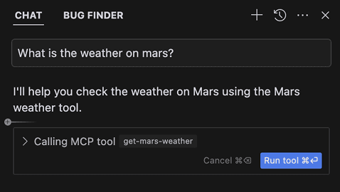 Cursor IDE využití MCP v rámci chatu