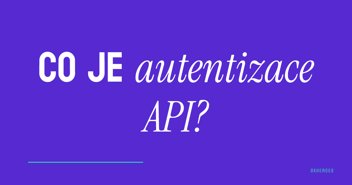 Co je autentizace API?