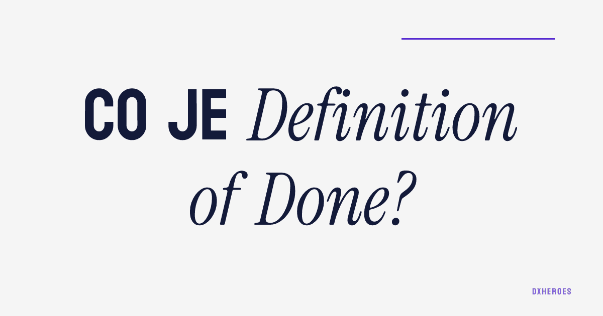 Co je Definition of Done?