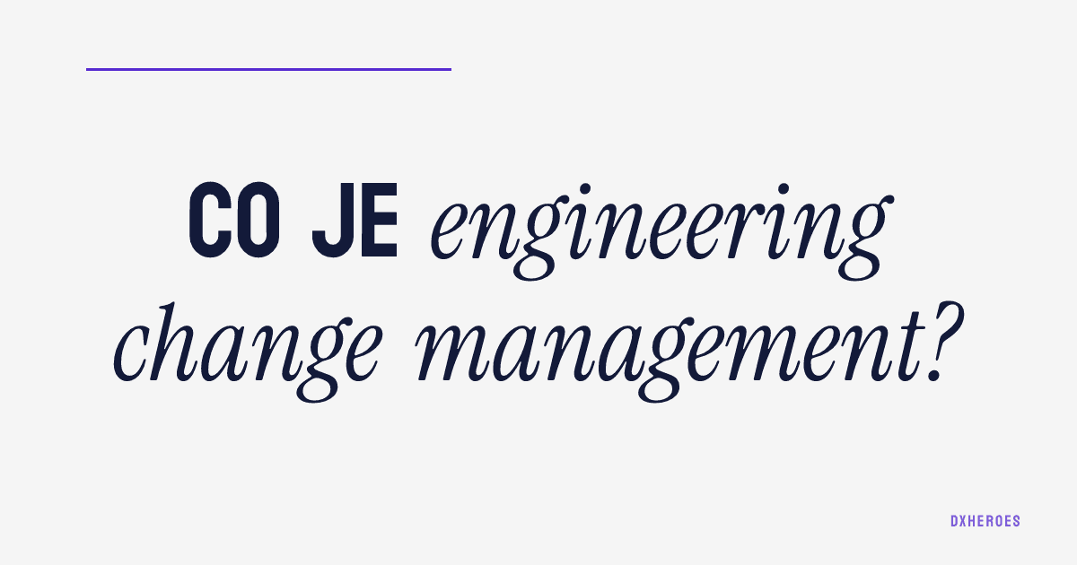 Co je engineering change management?