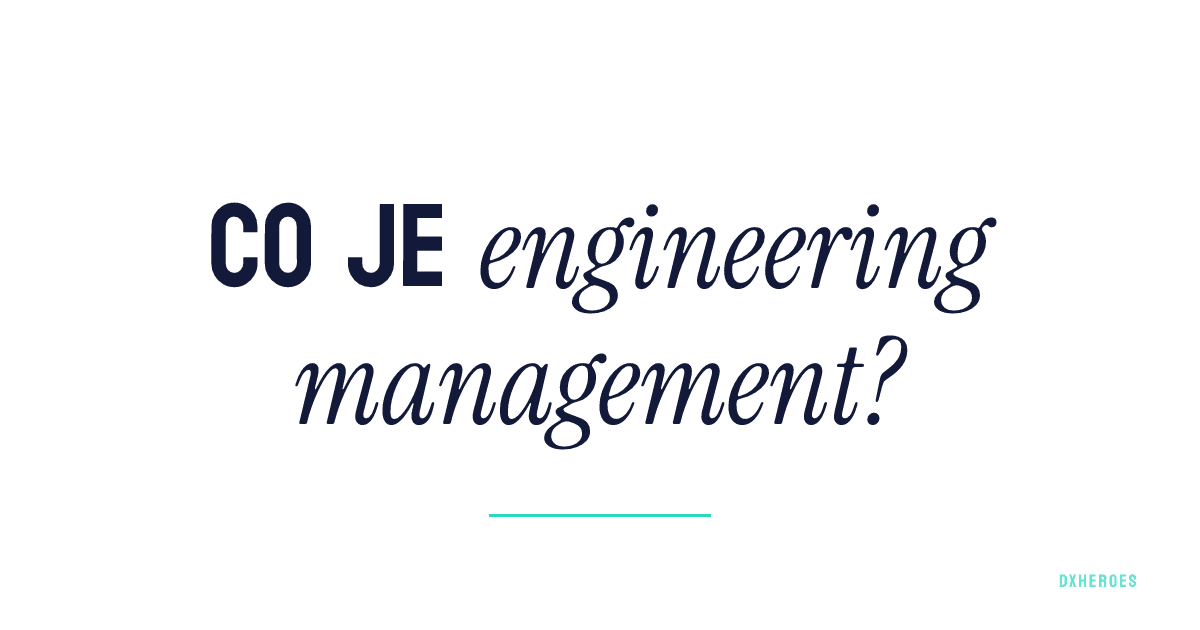 Co je engineering management?