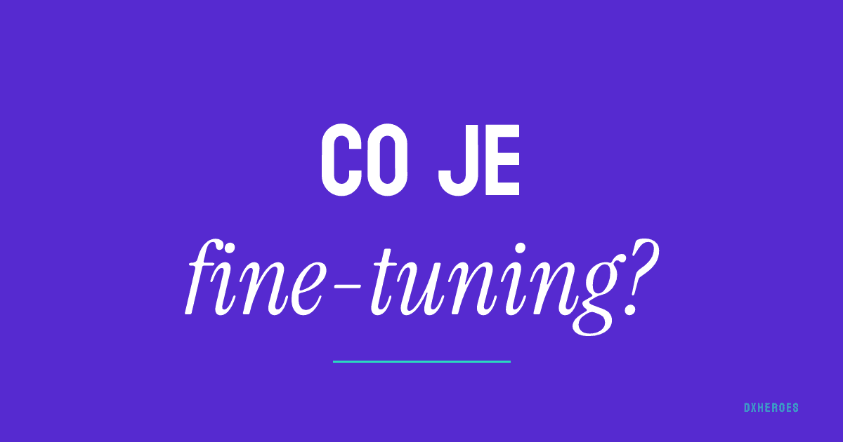 Co je fine-tuning?