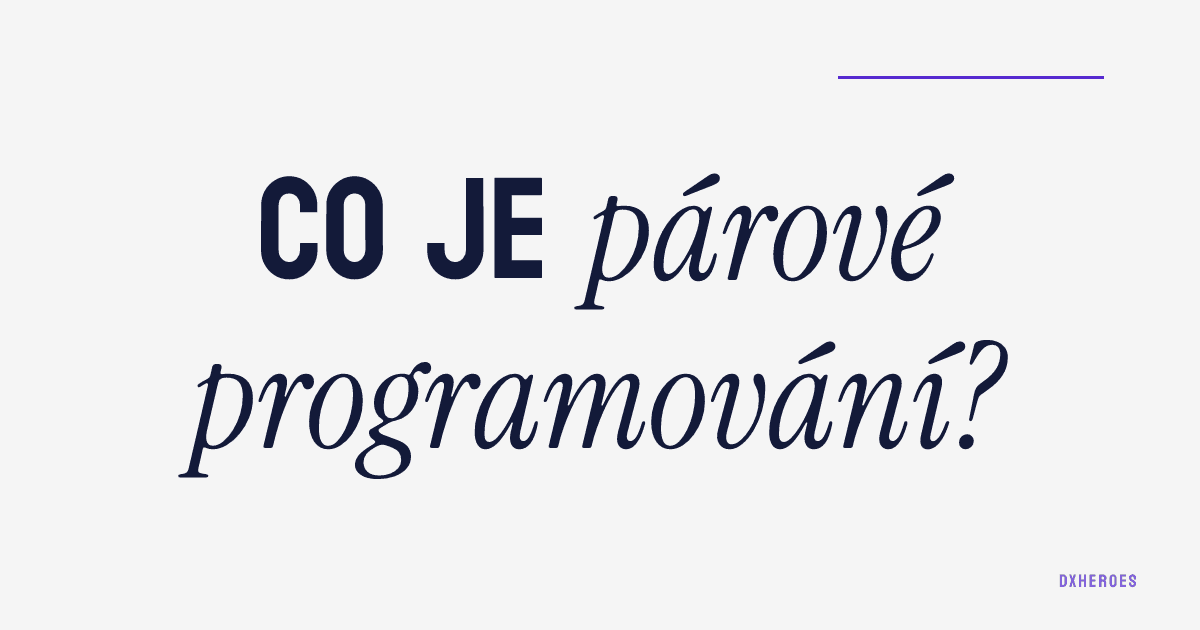 Co je párové programování?
