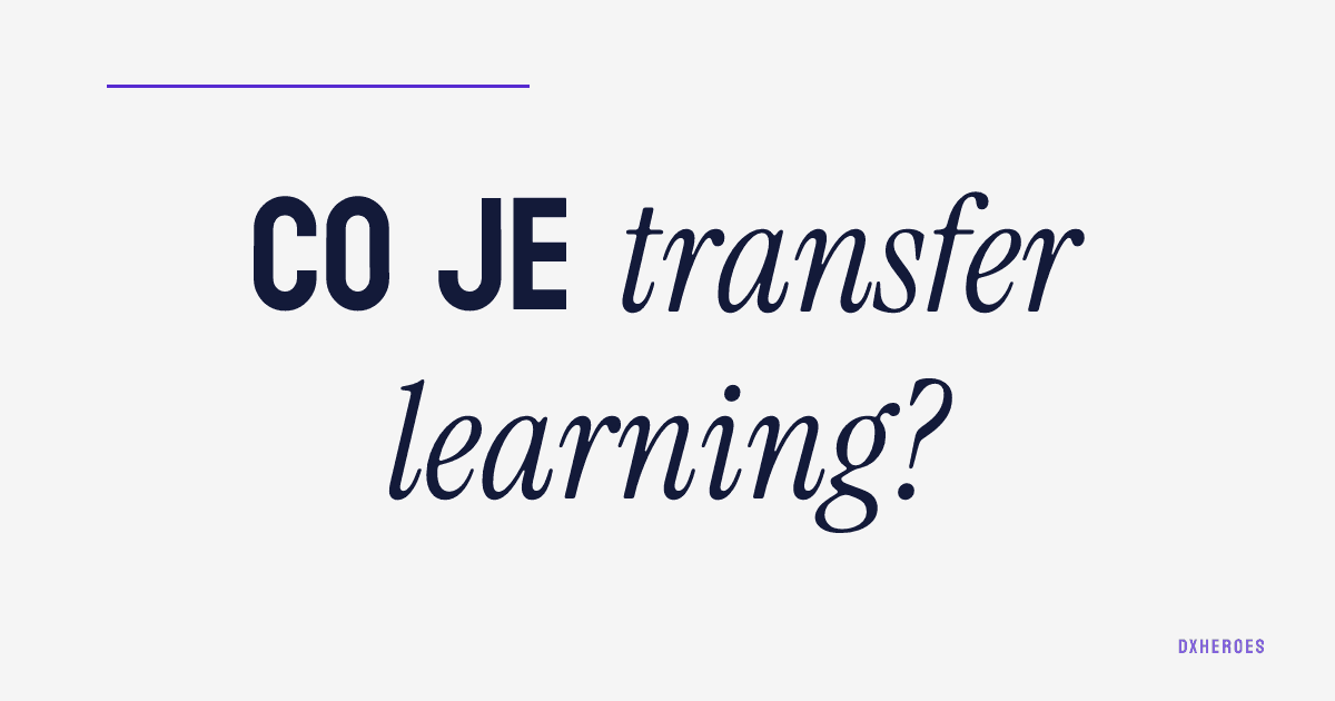 Co je transfer learning?