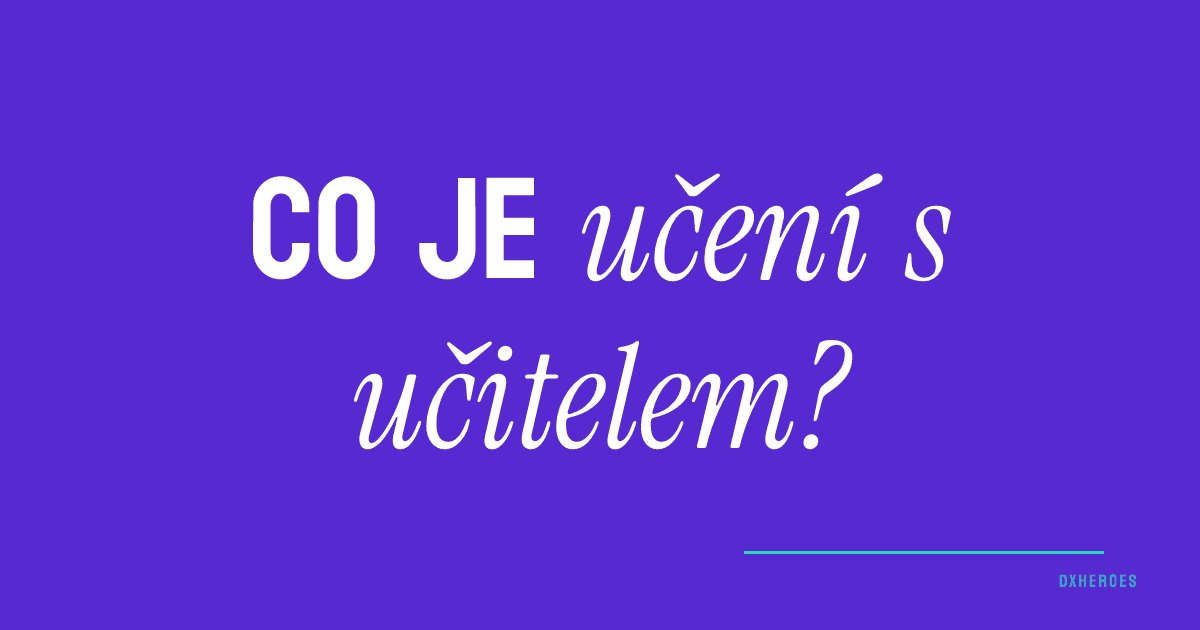 Co je učení s učitelem?