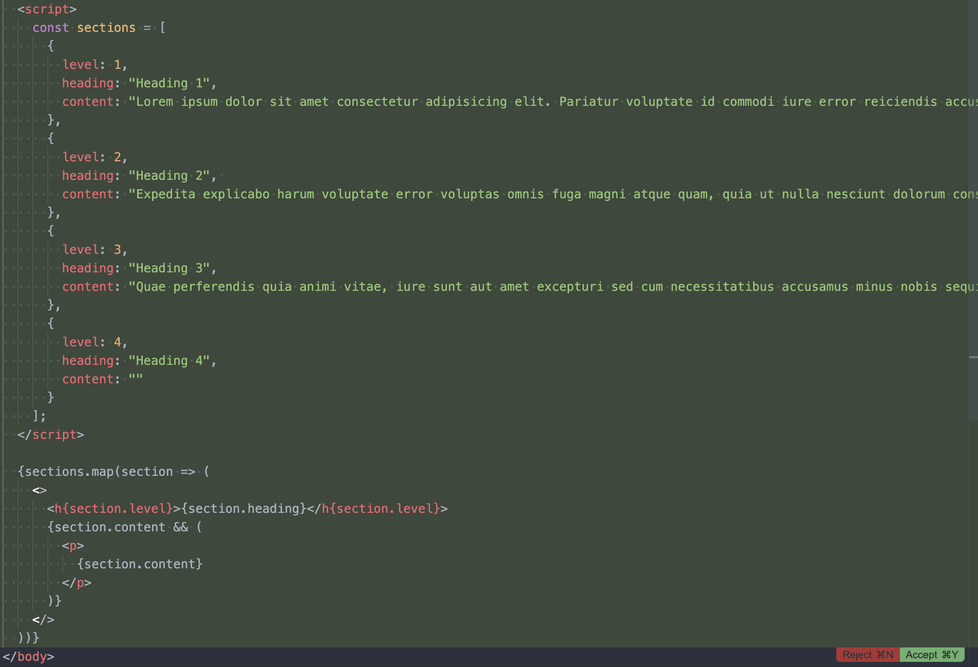 Cursor IDE - výsledek edit funkce