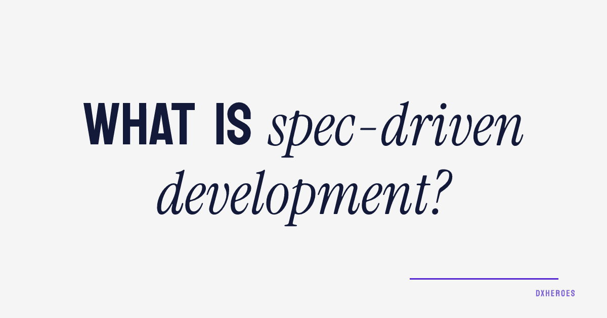 Co je spec-driven development?