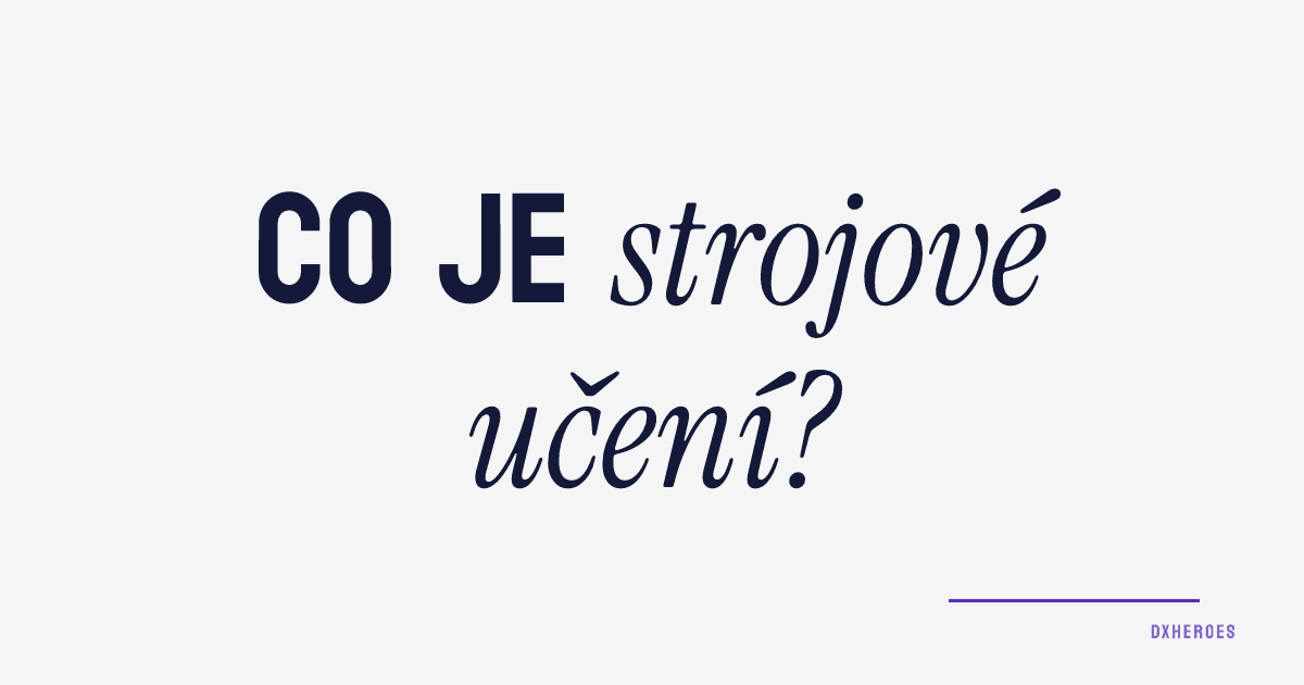 Co je strojové učení?