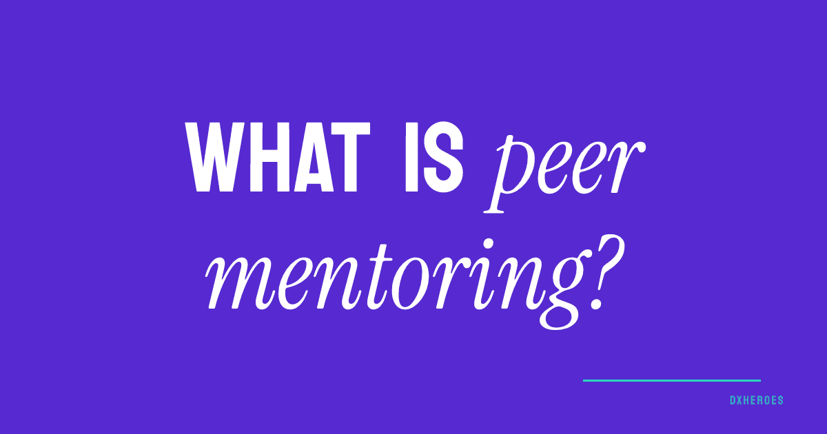 What is peer mentoring?