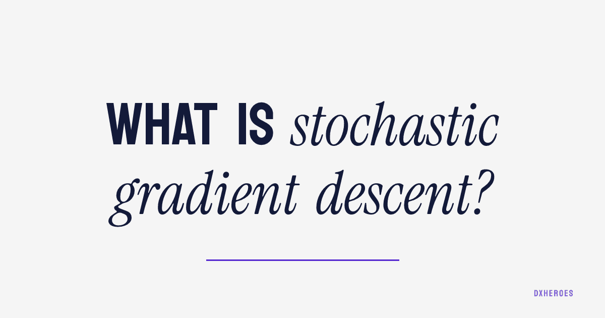 What is stochastic gradient descent?