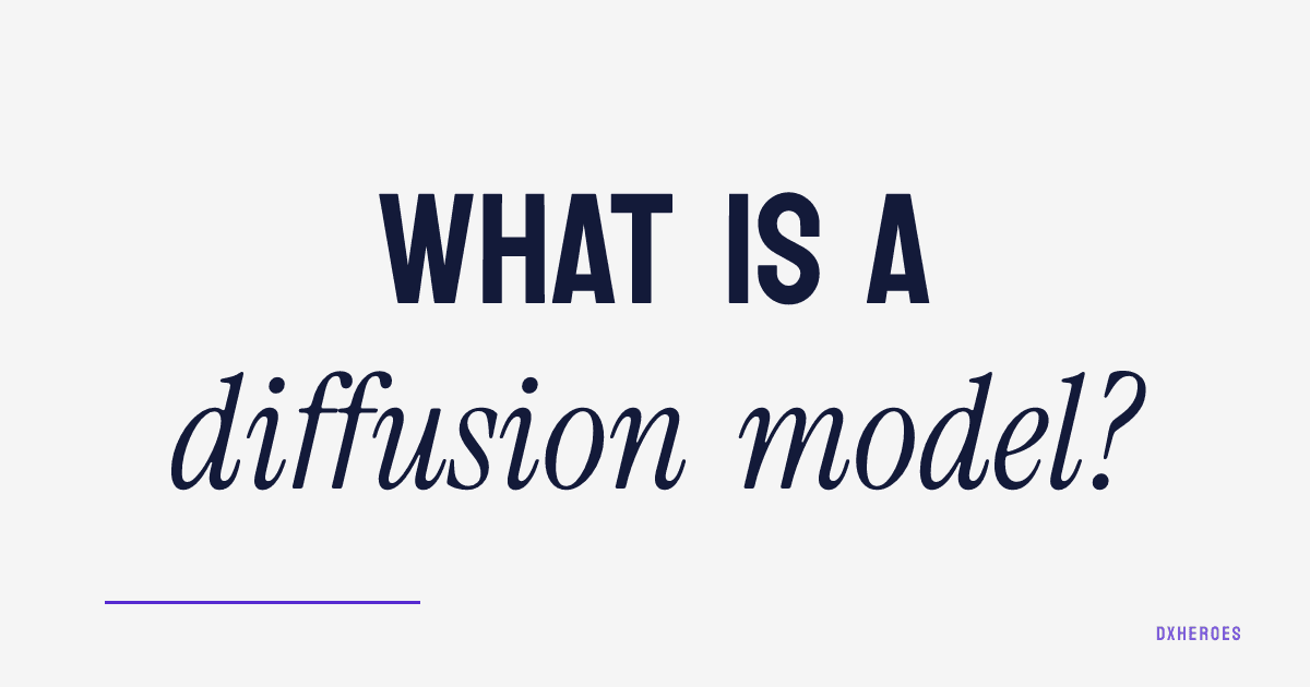What is a diffusion model?