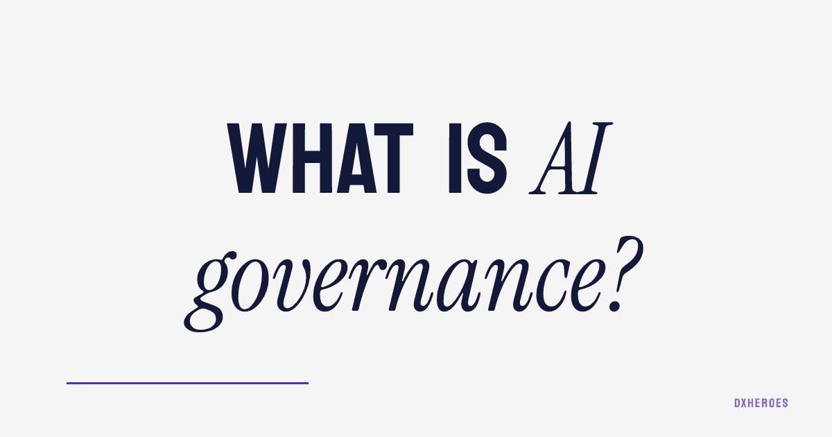 What is AI governance?