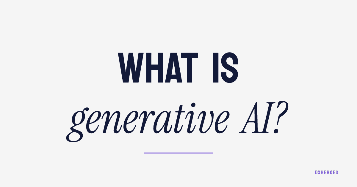 What is generative AI?
