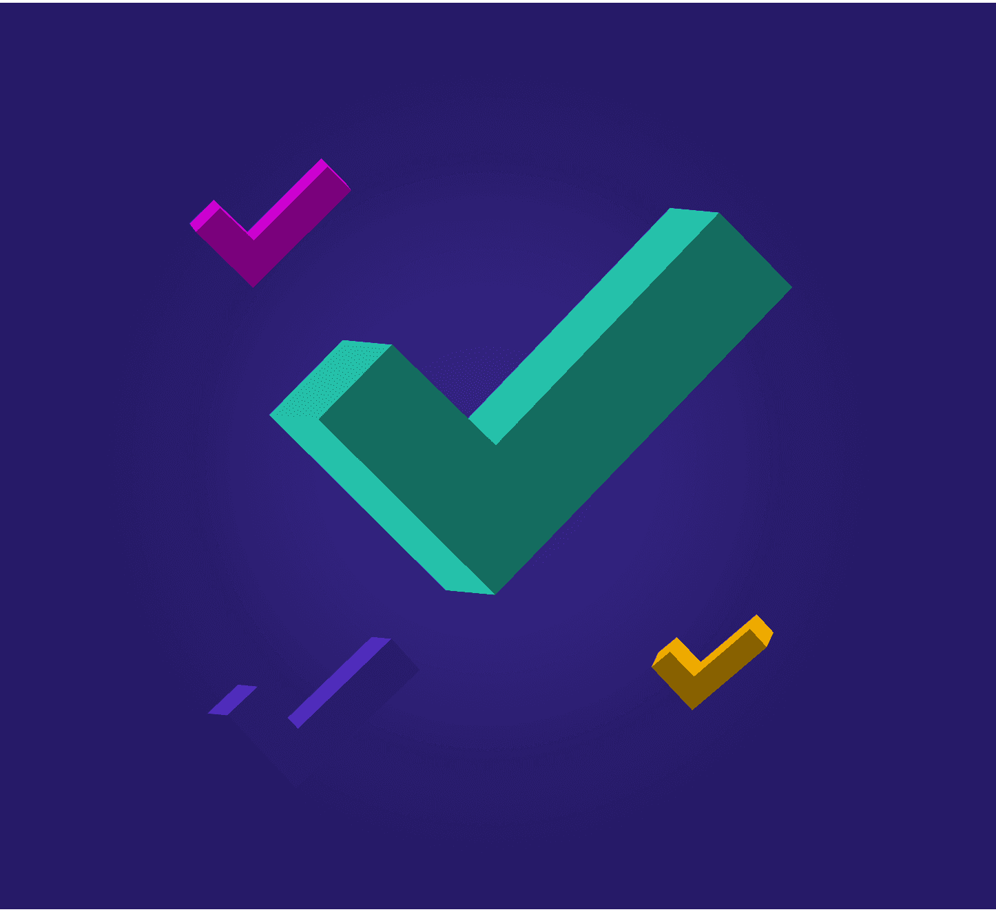 Checkmark Blue Background Resource